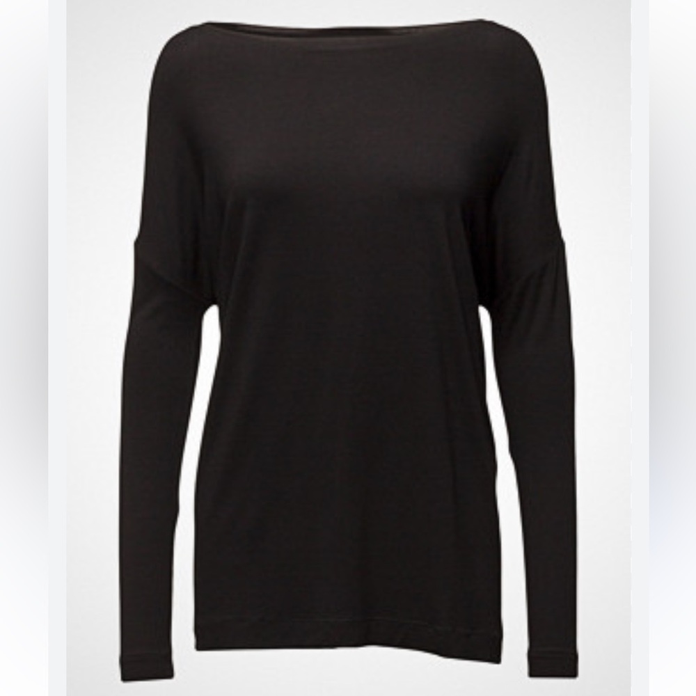 By Malene Birger Black Long Sleeve Top
